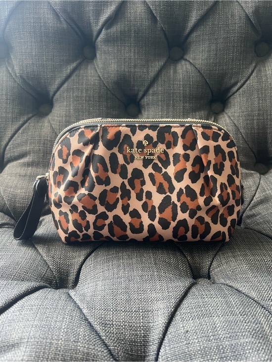 kate spade Handbags - kate spade Leopard Print Cosmetic Pouch - Brown/Black